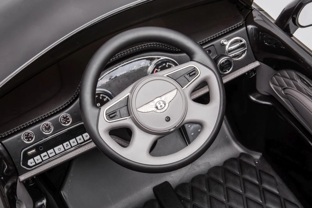 Lean Cars Vienvietis elektromobilis Bentley Mulsanne Lean Car, juodas