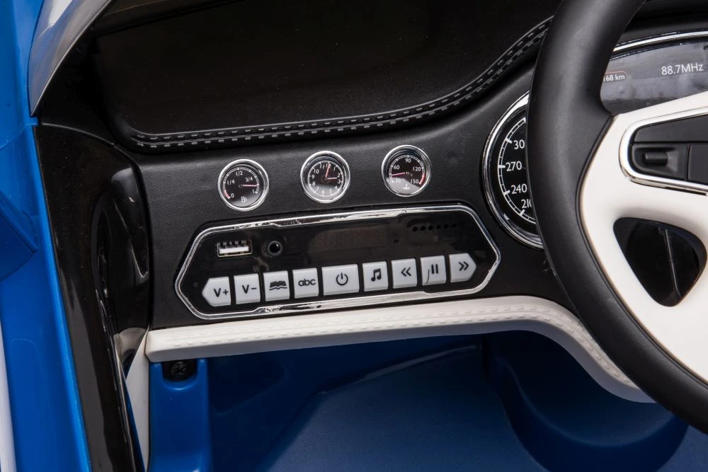 Lean Cars Vienvietis elektromobilis Bentley Mulsanne Lean Car, mėlynas