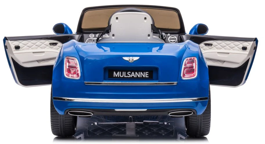 Lean Cars Vienvietis elektromobilis Bentley Mulsanne Lean Car, mėlynas