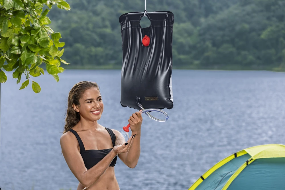 „Bestway 58224“ saulės energija varomas baseino dušas stovyklavimui, 20 l, 58 x 41 cm