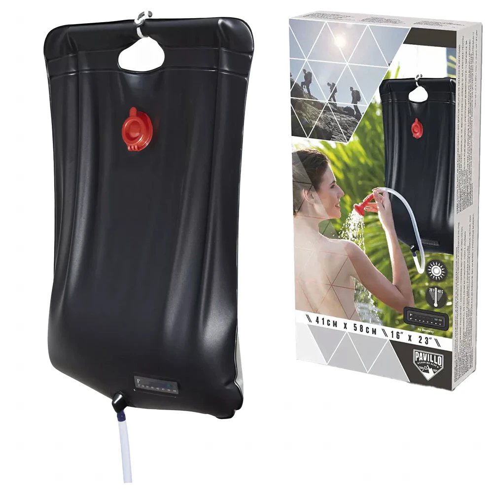 „Bestway 58224“ saulės energija varomas baseino dušas stovyklavimui, 20 l, 58 x 41 cm