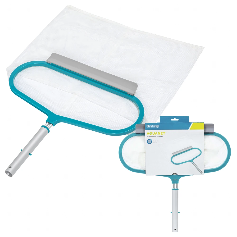 „Bestway 58661 AquaNet Deluxe“ baseino lapų rinkimo tinklas, 50 x 48 x 2,8 cm