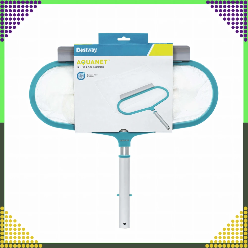„Bestway 58661 AquaNet Deluxe“ baseino lapų rinkimo tinklas, 50 x 48 x 2,8 cm