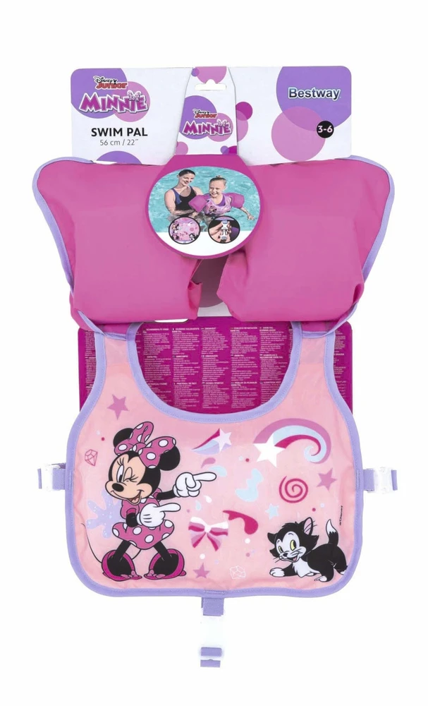 Bestway plaukimo liemenė su rankovėmis 3-6 L Minnie Mouse 9101A