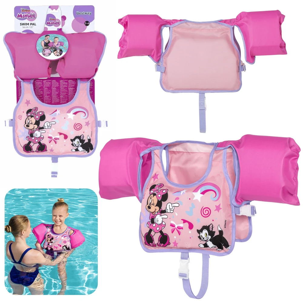 Bestway plaukimo liemenė su rankovėmis 3-6 L Minnie Mouse 9101A