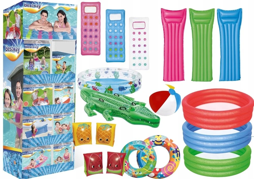 „Bestway“ – „Bestway“ įvairių žaislų grindų demonstravimo rinkinys, 147 vnt. (30001)