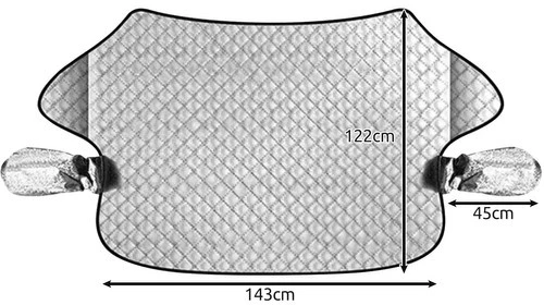 Iso Trade Magnetinis automobilio priekinio stiklo uždangalas Xtrobb 22961