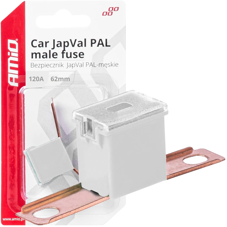 „Japval PAL“ automobilio saugiklis, vyriškas, 62 mm, 120 A, amio-03434