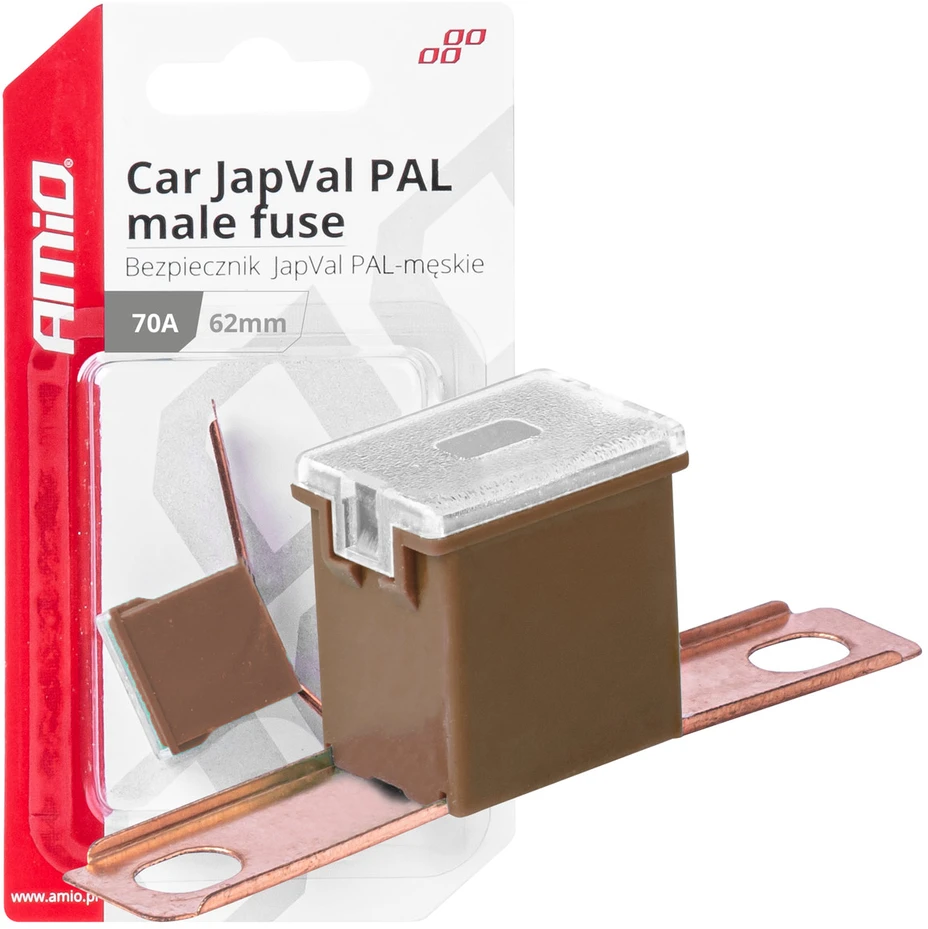 „Japval PAL“ automobilio saugiklis, vyriškas, 62 mm, 70 A, amio-03431