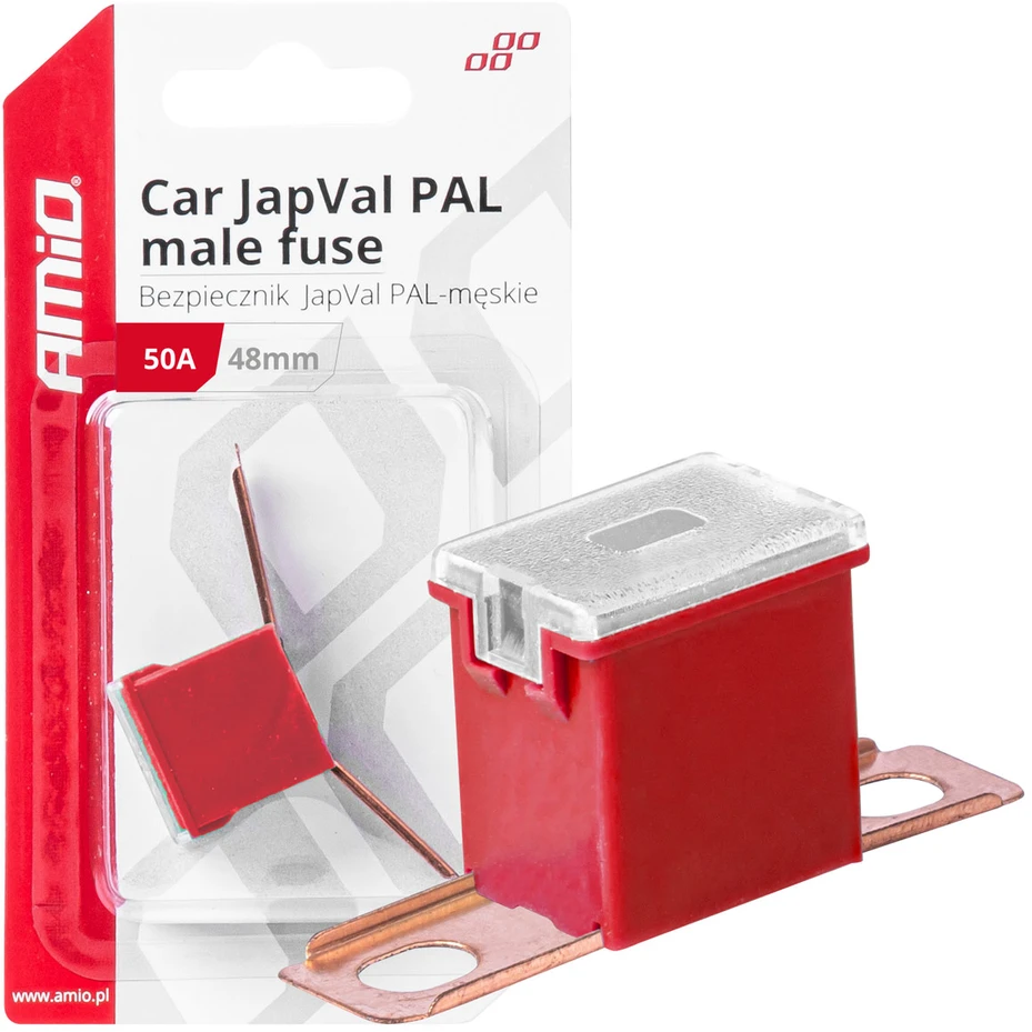 „Japval PAL“ automobilio saugiklis, 48 ​​mm, 50 A, amio-03420