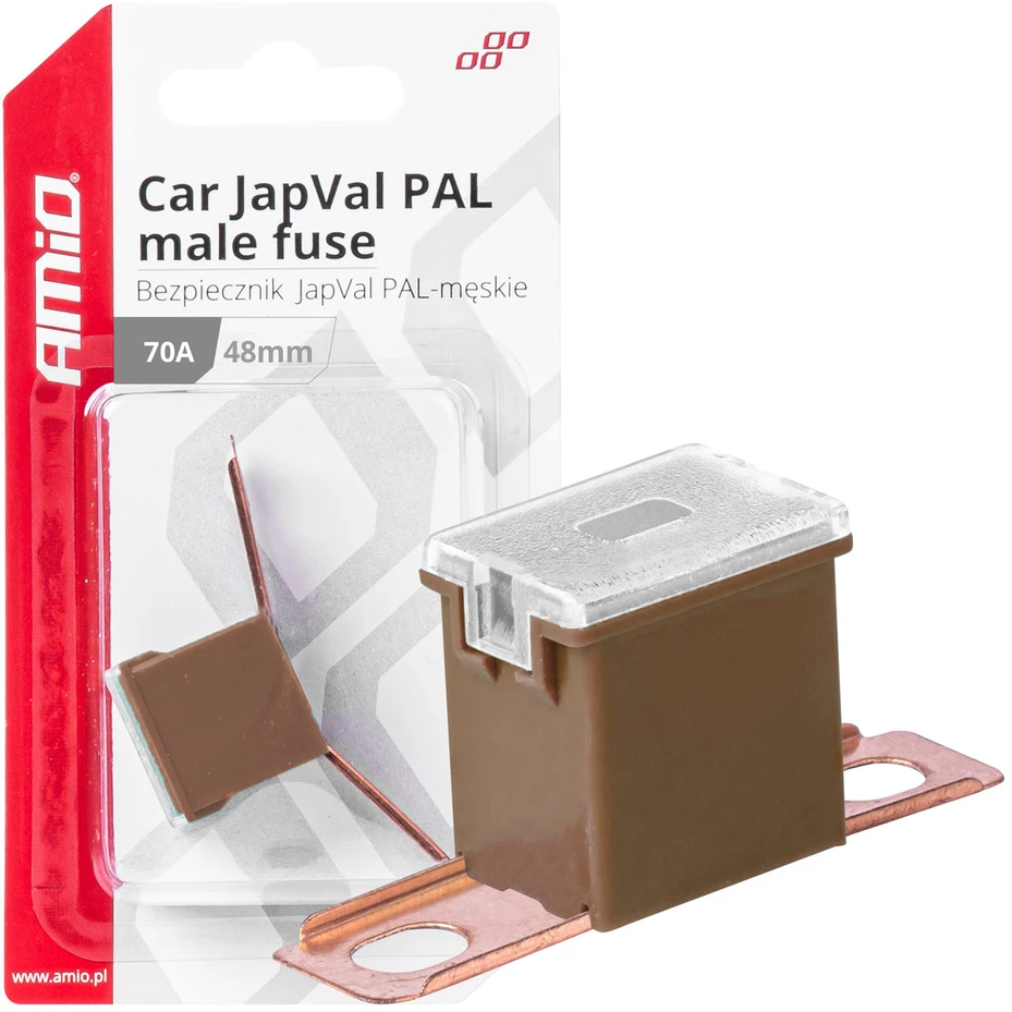 „Japval PAL“ automobilio saugiklis, 48 ​​mm, 70 A, amio-03422