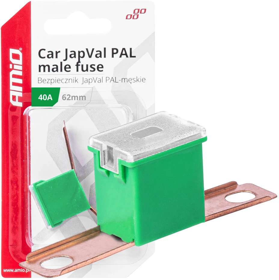 Japval PAL vyriškas automobilio saugiklis 62 mm 40 A amio-03428