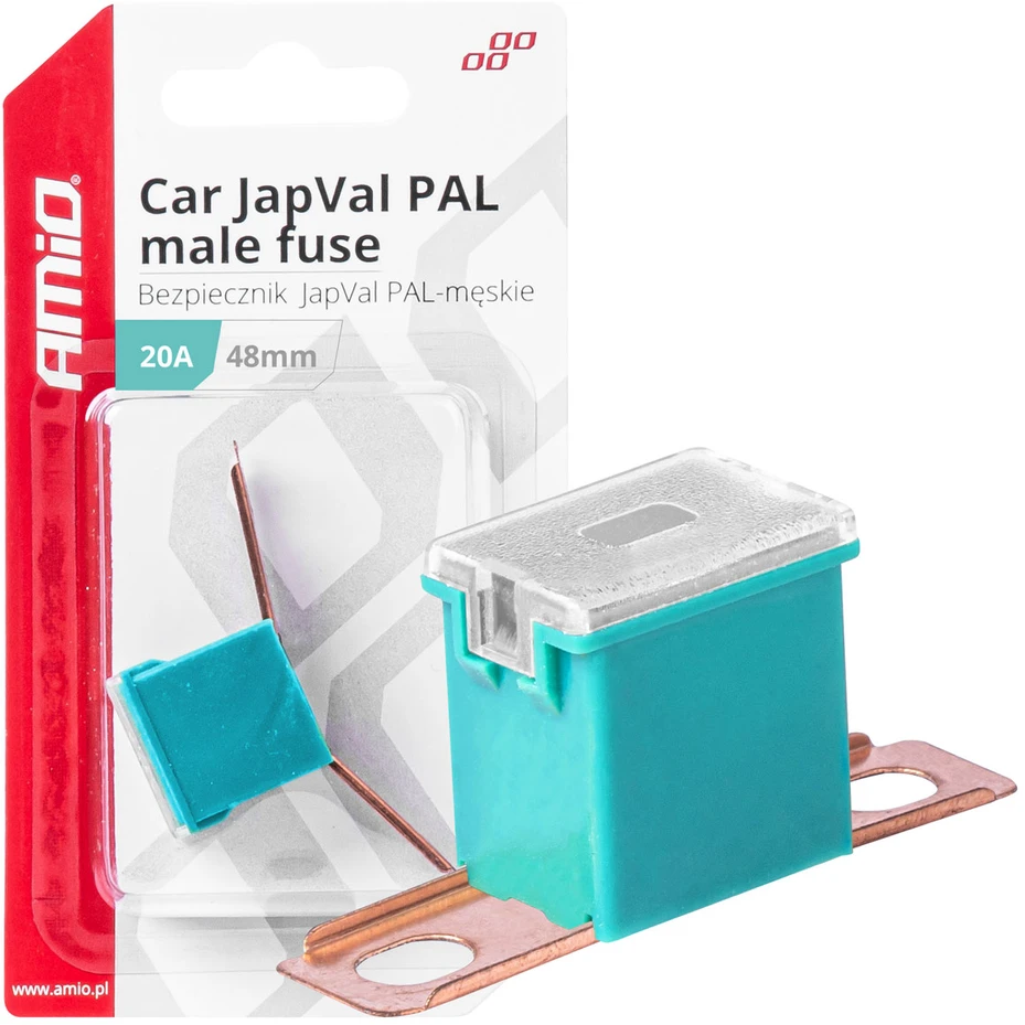 Japval PAL vyriškas automobilio saugiklis 48 mm 20 A amio-03417
