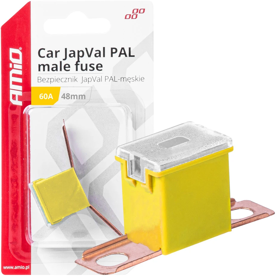 Japval PAL vyriškas automobilio saugiklis 48 mm 60 A amio-03421