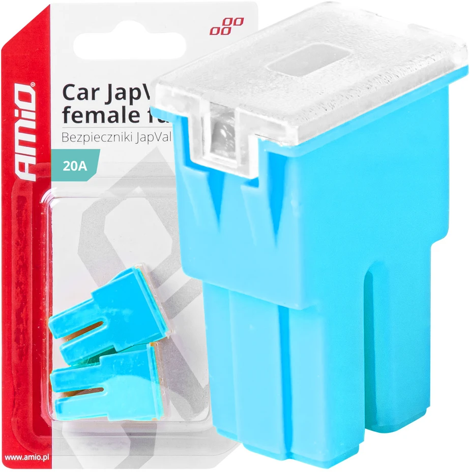 Japval PAL automobilio saugikliai, moteriški, 2 vnt., 20A, amio-03388