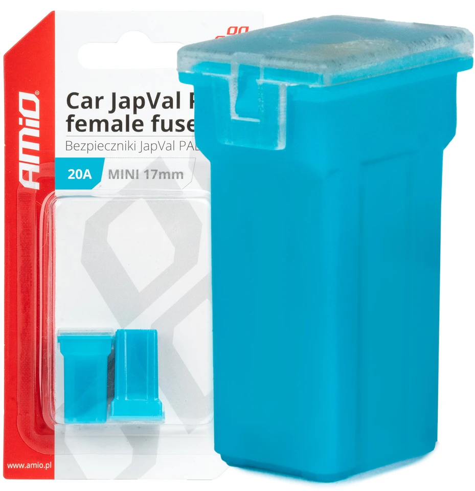 Japval PAL automobilio saugikliai, moteriški, 2 vnt., 20A, amio-03443