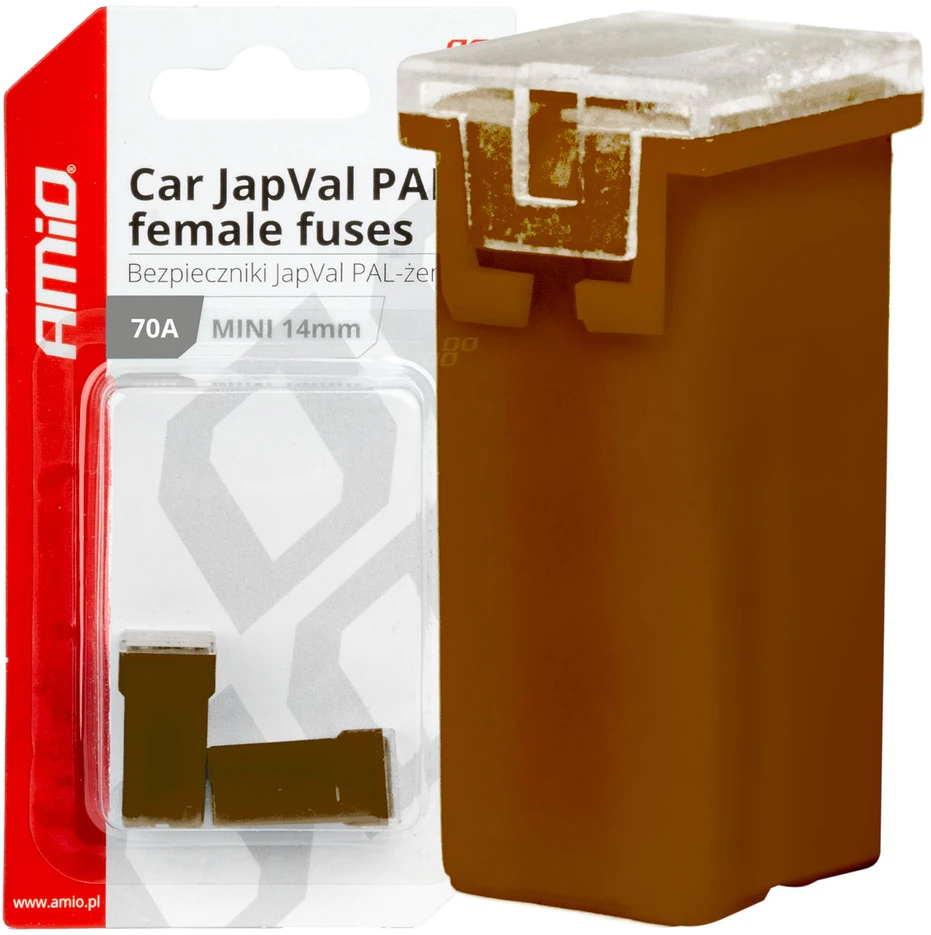 „Japval PAL“ automobilio saugikliai, 2 vnt., 70A, amio-03441