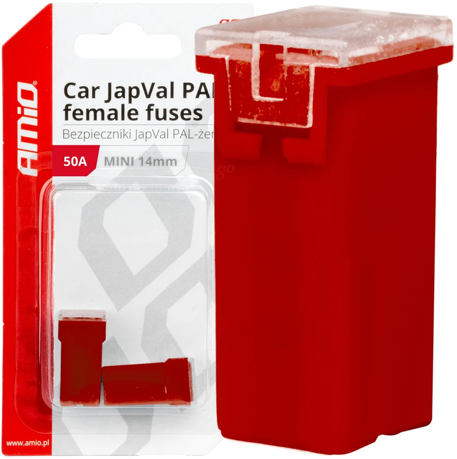Japval PAL automobilio saugikliai, moteriški, 2 vnt., 50A, amio-03439