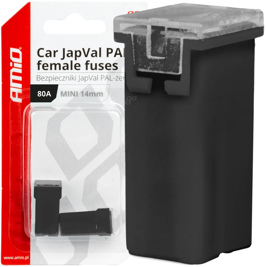 „Japval PAL“ automobilio saugikliai, moteriški, 2 vnt., 80A, amio-03442