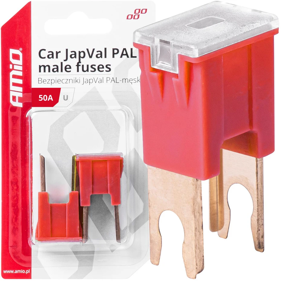„Japval PAL“ automobilio saugikliai, 2 vnt., 50A, amio-03408