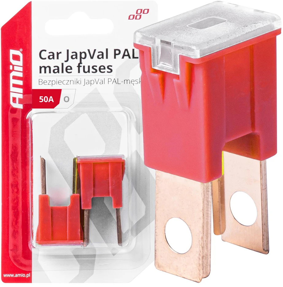 „Japval PAL“ automobilio saugikliai, 2 vnt., 50A, amio-03399