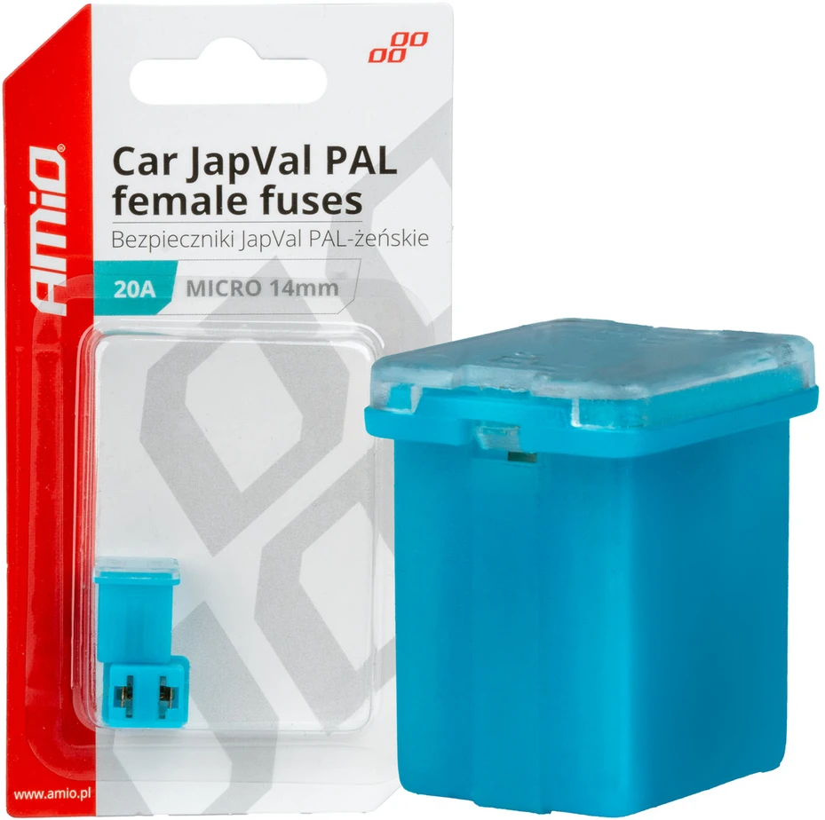 „Japval PAL“ automobilio saugikliai, 2 vnt., 20A, amio-03451