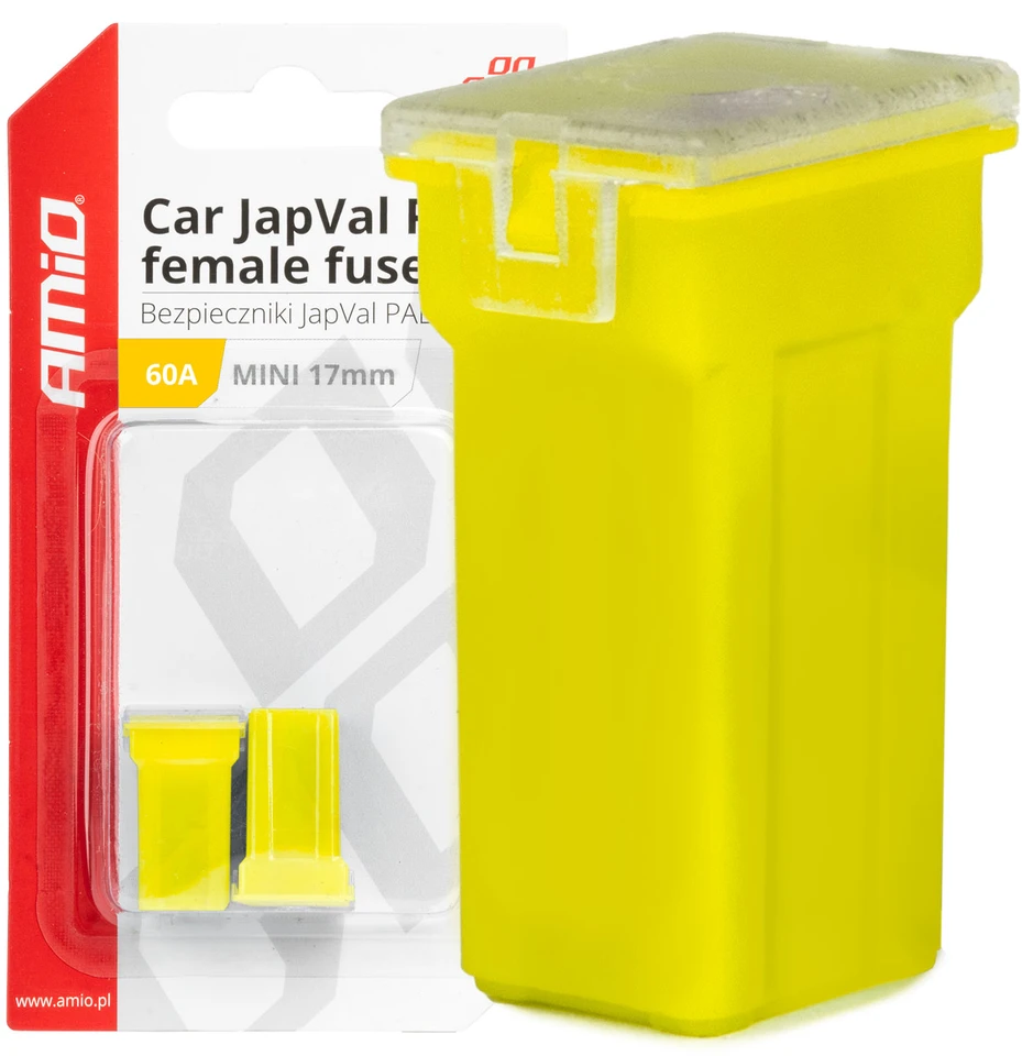 „Japval PAL“ automobilio saugikliai, 2 vnt., 60A, amio-03447