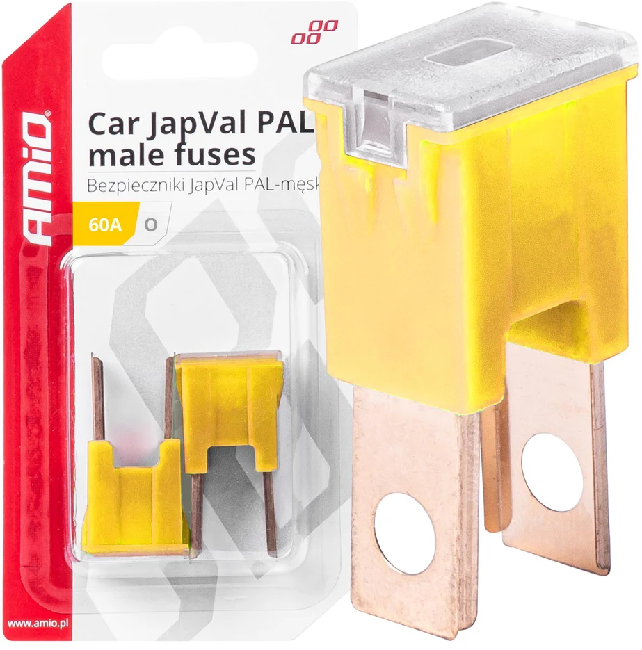 „Japval PAL“ automobilio saugikliai, 2 vnt., 60A, amio-03400