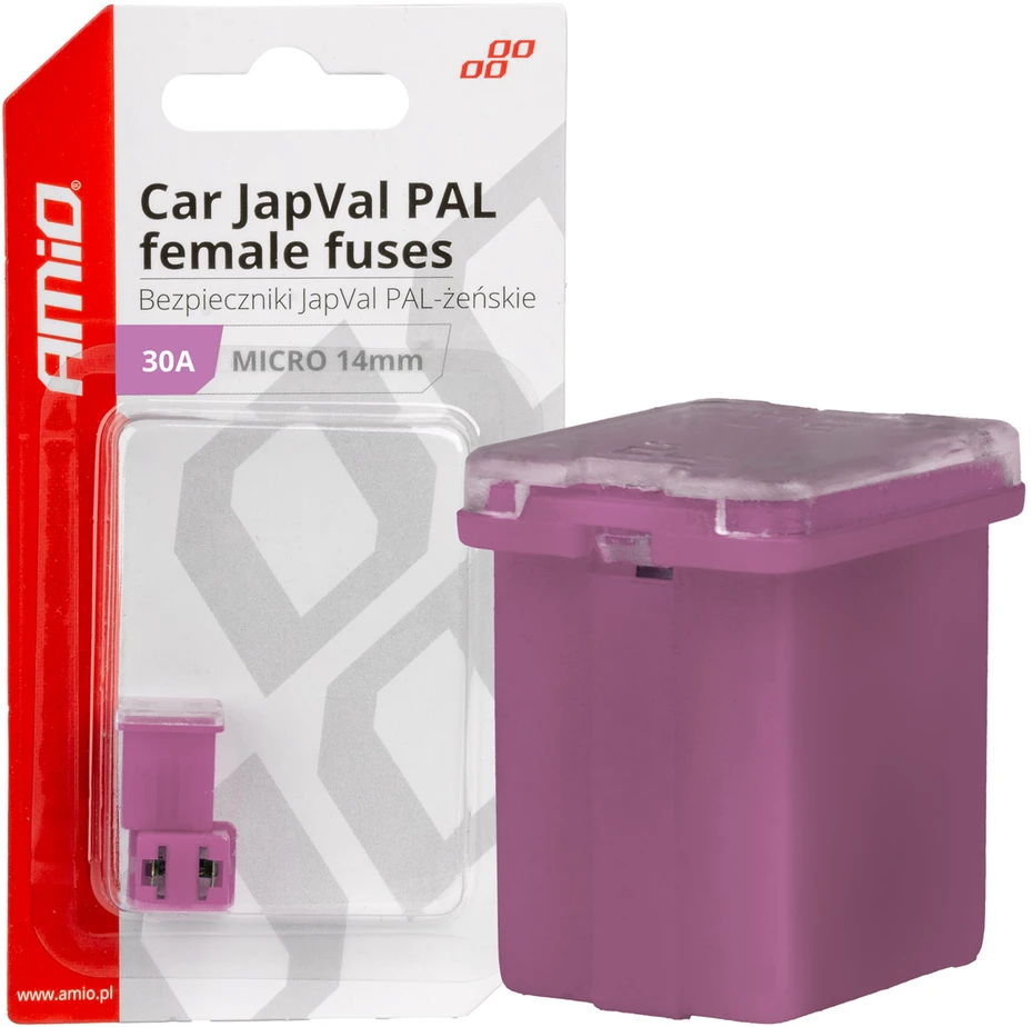 Japval PAL moteriški automobilio saugikliai, 2 vnt., 30A, amio-03453