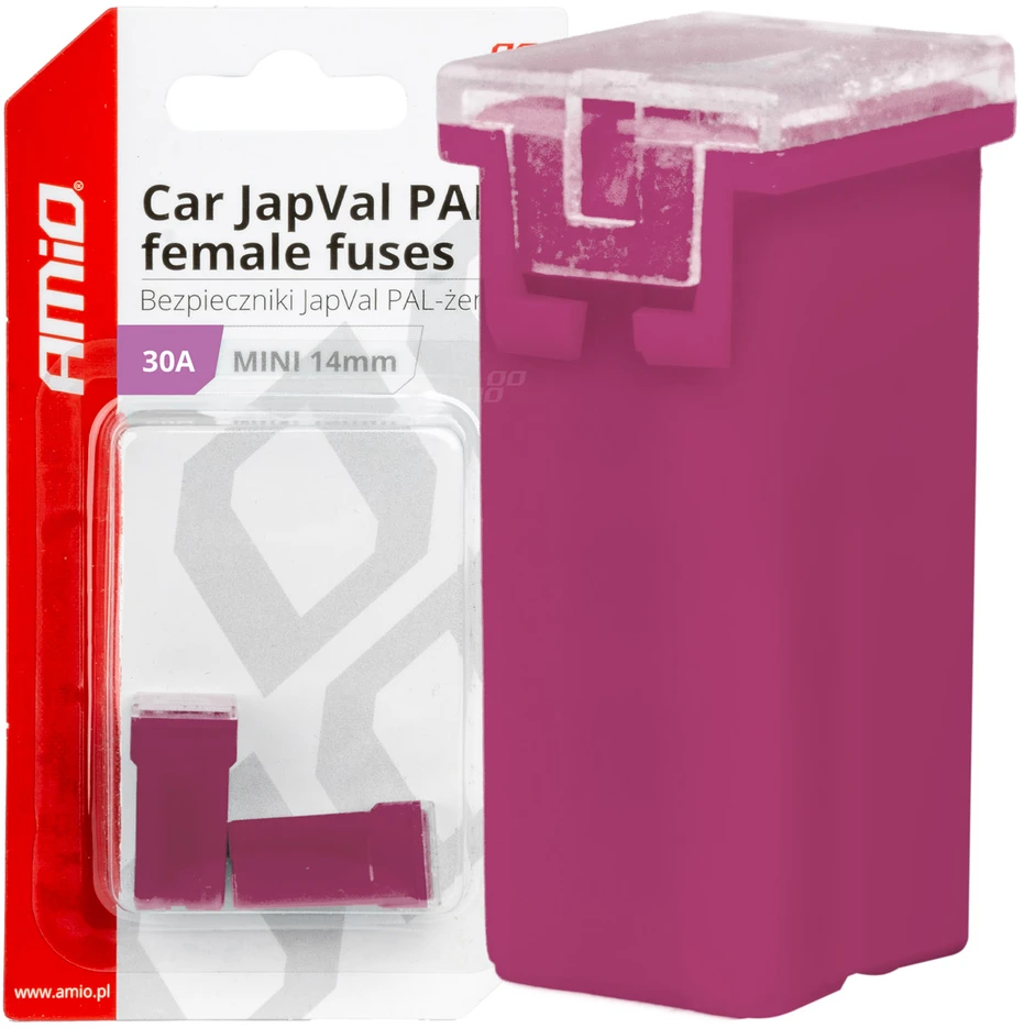 Japval PAL moteriški automobilio saugikliai, 2 vnt., 30A, amio-03437