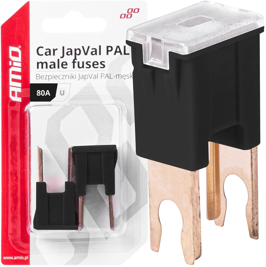 Japval PAL vyriški automobilio saugikliai, 2 vnt., 80A, amio-03410