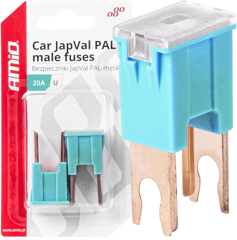 Japval PAL vyriški automobilio saugikliai, 2 vnt., 20A, amio-03405