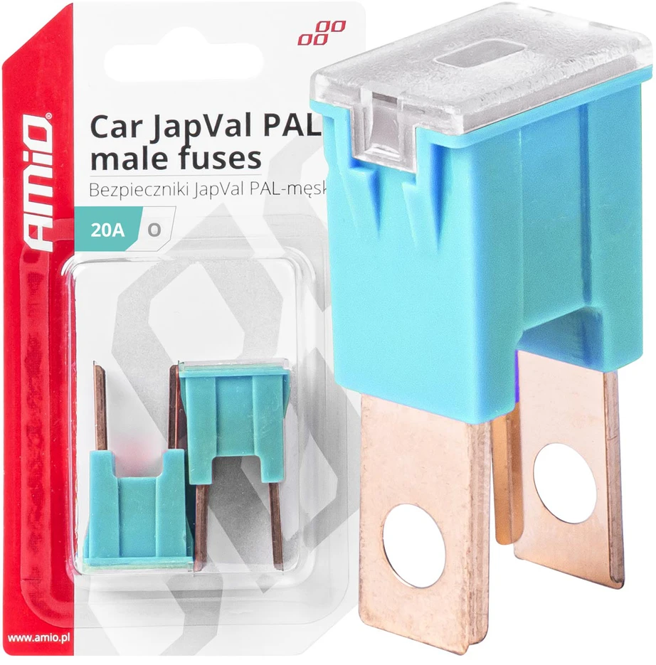 Japval PAL vyriški automobilio saugikliai, 2 vnt., 20A, amio-03396