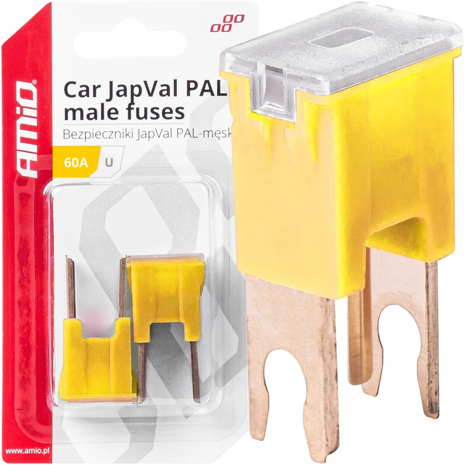 Japval PAL vyriški automobilio saugikliai, 2 vnt., 60A, amio-03409