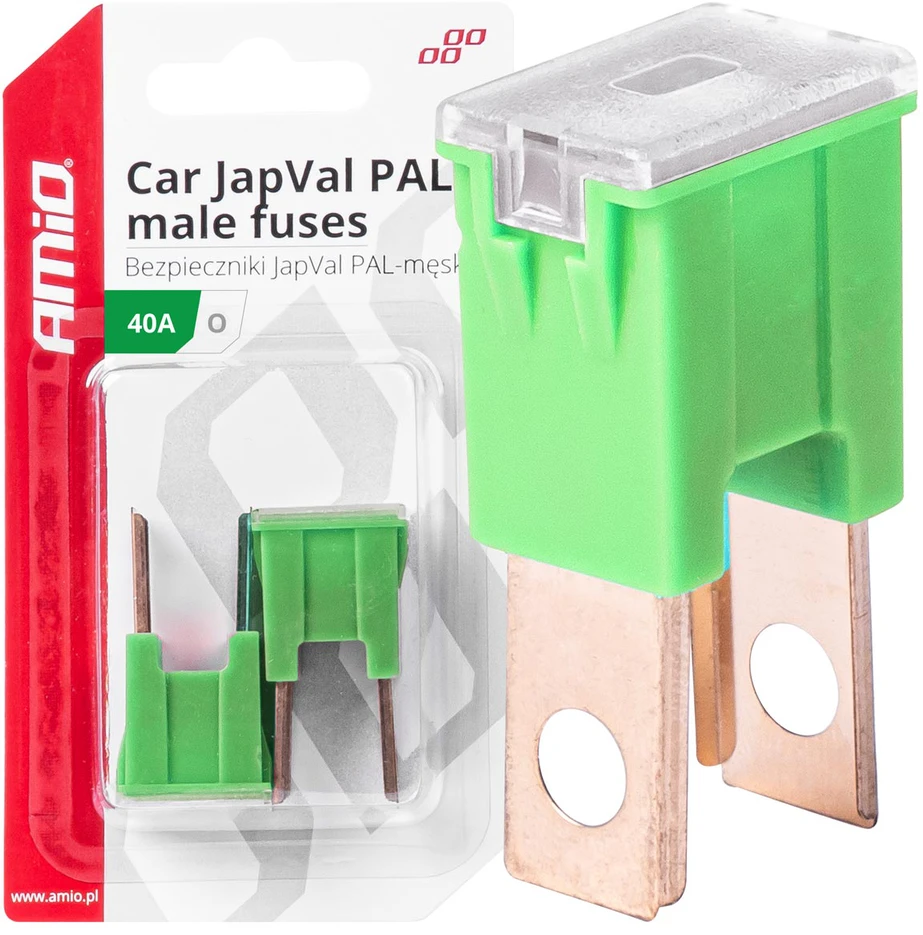 Japval PAL vyriški automobilio saugikliai, 2 vnt., 40A, amio-03398