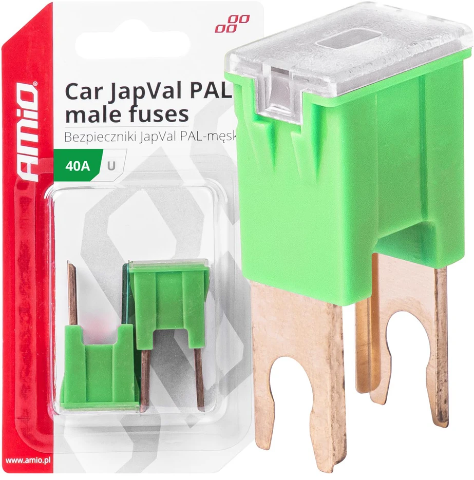 Japval PAL vyriški automobilio saugikliai, 2 vnt., 40A, amio-03407
