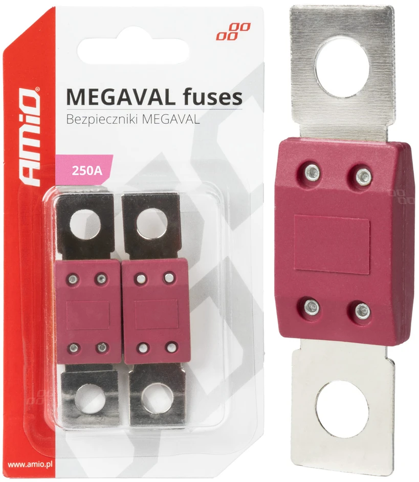„Megaval MTA“ automobilio saugikliai, 2 vnt., 250 A, amio-03469