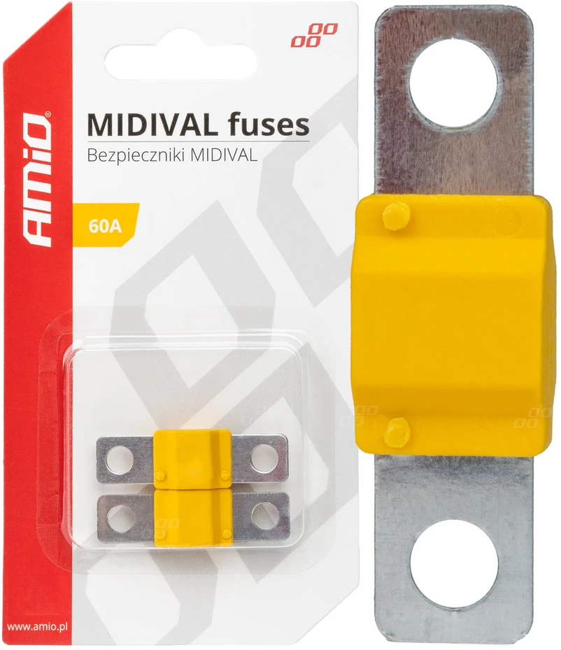 Midival MTA automobilio saugikliai 2 vnt. 60A amio-03476