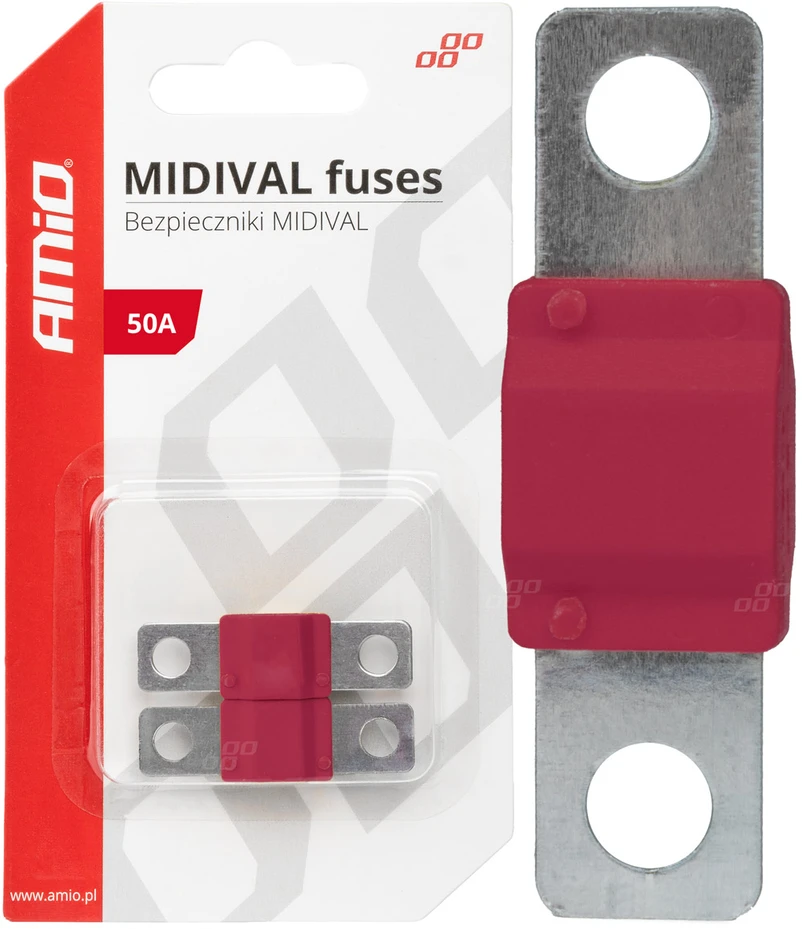Midival MTA automobilio saugikliai, 2 vnt., 50A, amio-03475