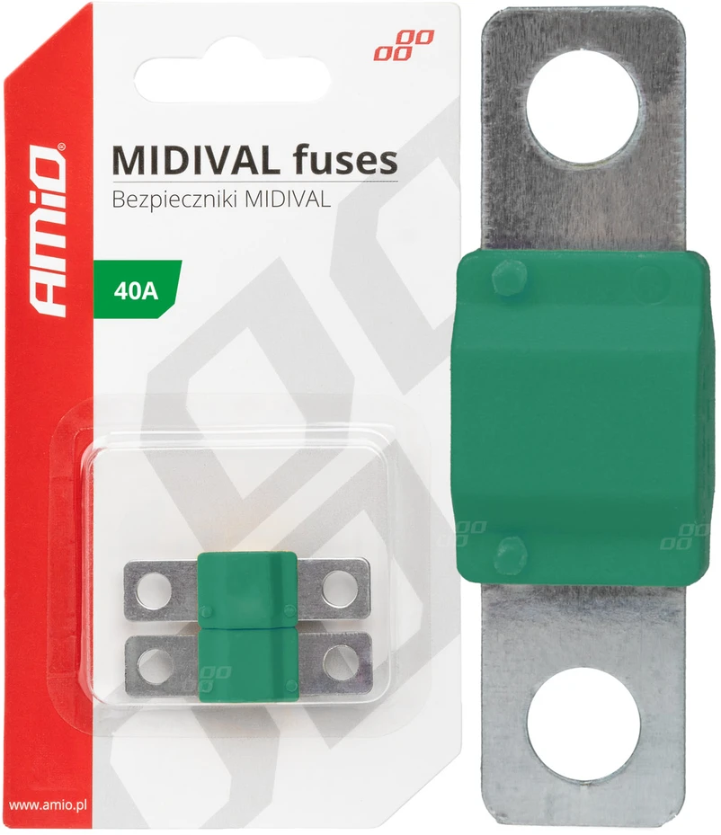 Midival MTA automobilio saugikliai, 2 vnt., 40A, amio-03474