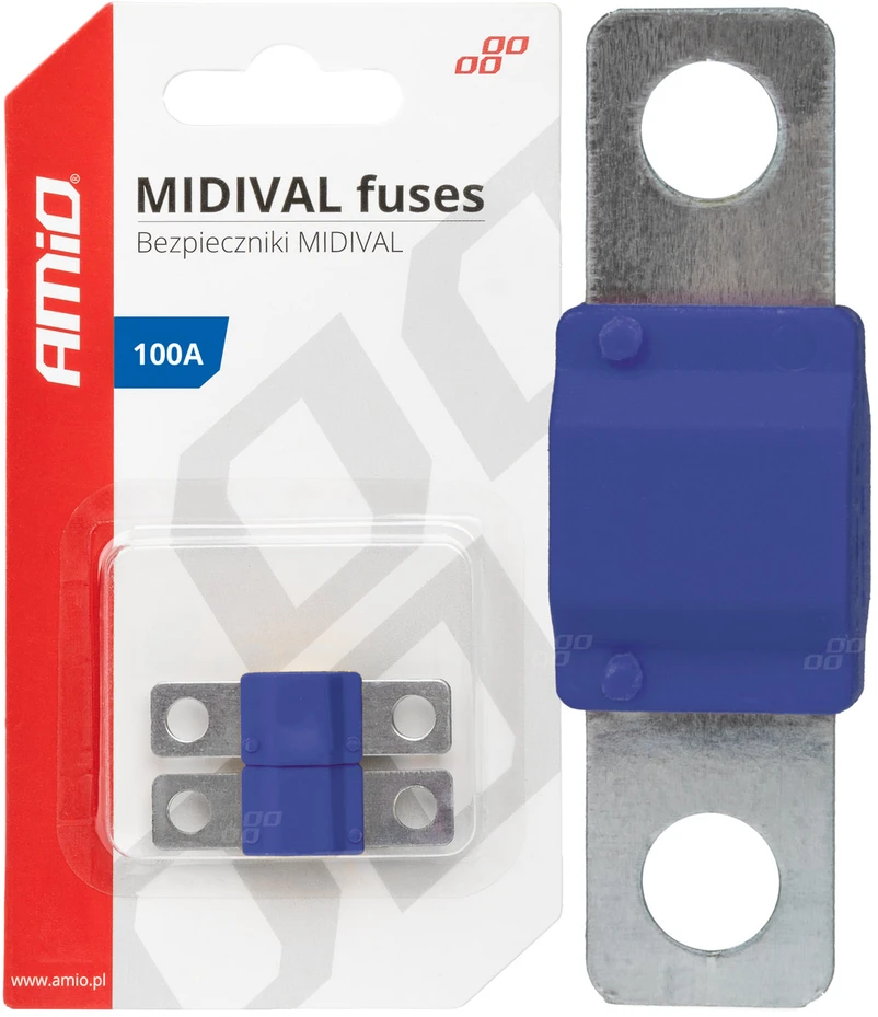 Midival MTA automobilio saugikliai, 2 vnt., 100A, amio-03479