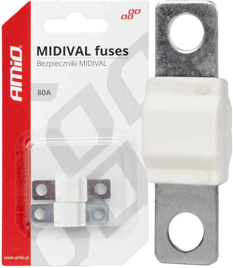 Midival MTA automobilio saugikliai, 2 vnt., 80A, amio-03478