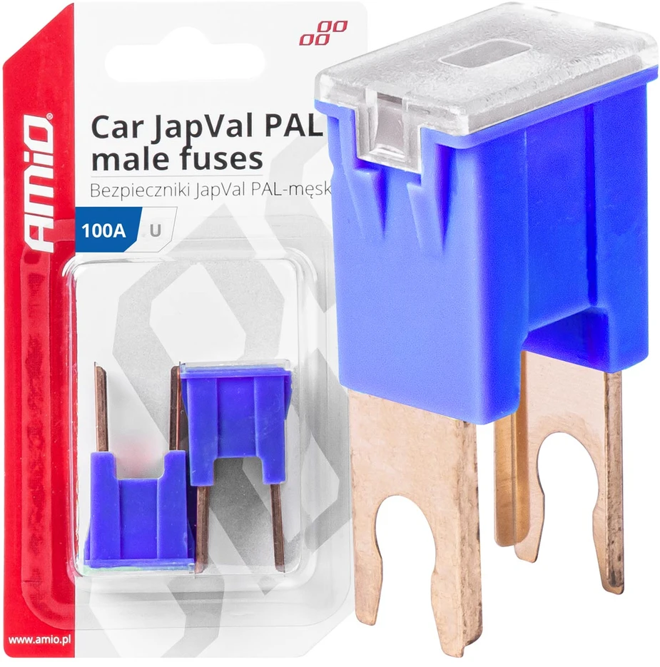 Japval PAL vyriški automobilio saugikliai, 2 vnt., 100A, amio-03411