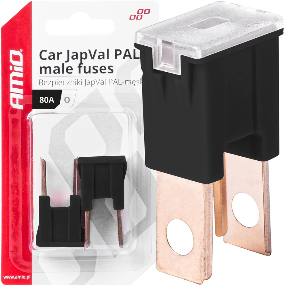Japval PAL vyriški automobilio saugikliai, 2 vnt., 80A, amio-03402