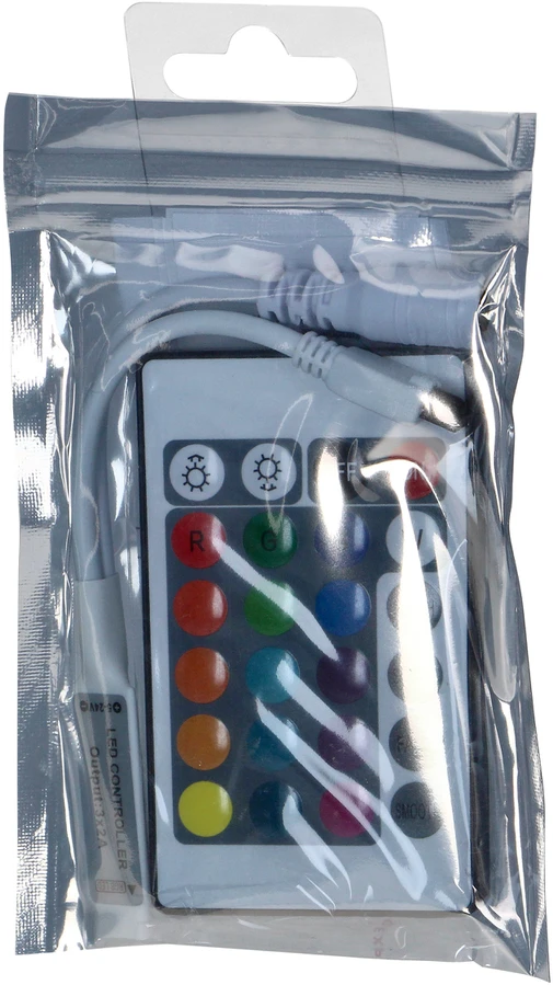 Orno Bezprzewodowy Belaidis RGB LED juostų valdiklis su nuotolinio valdymo pultu, 24 mygtukai, 12V, 6A, 72W