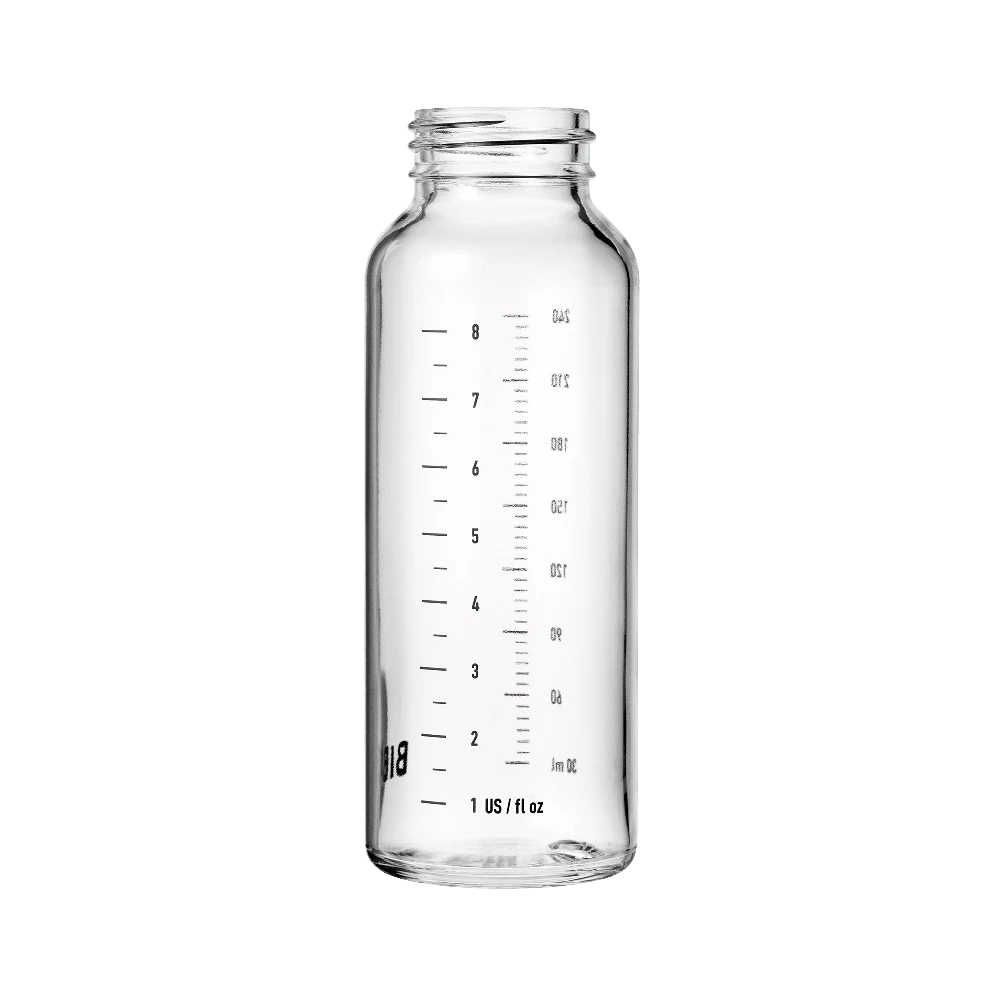 Bibs SEILINTUKAI - stiklinis kūdikio buteliuko korpusas - 240 ml