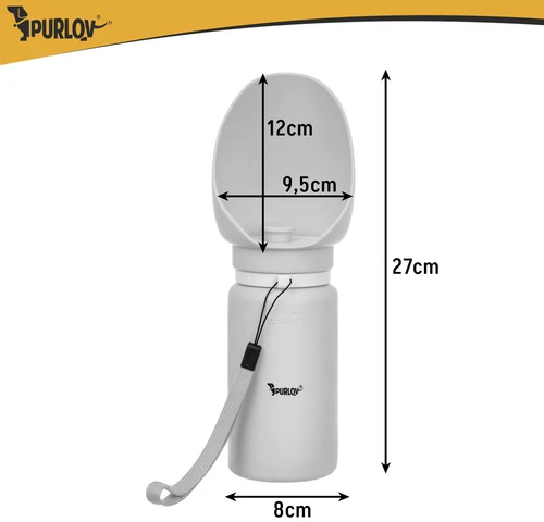 Dog bottle 550ml Purlov 27234