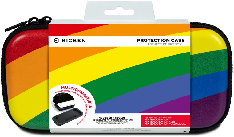 Big Ben „BigBen“ interaktyvus kelioninis dėklas, didelis – „Rainbow“ (Switch)