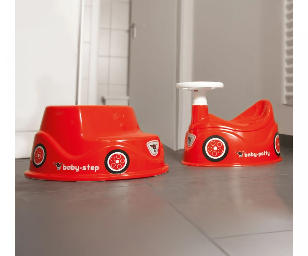 BIG Nocnik Bobby Car raudonas automobilis su vairu