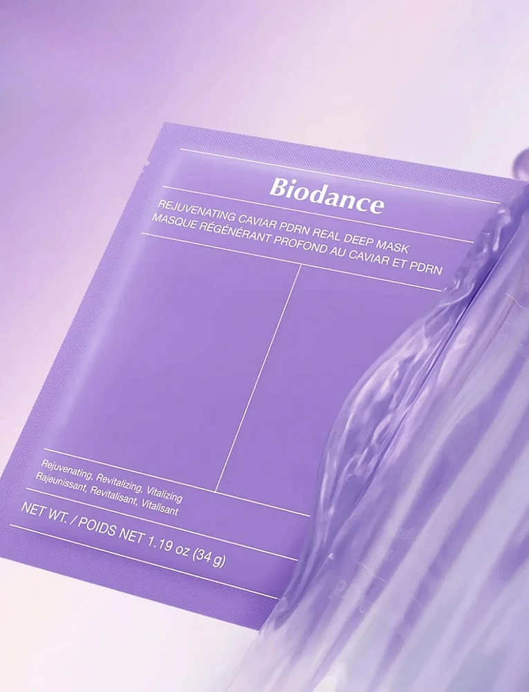 Biodance Rejuvenating Caviar Pdrn Real Deep Mask - veido kaukė 34g X 4 vnt